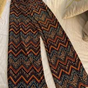 Small rayon multi color palazo